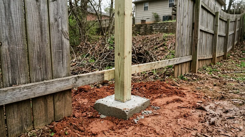 Fence Post Repair & Replacement Fayetteville